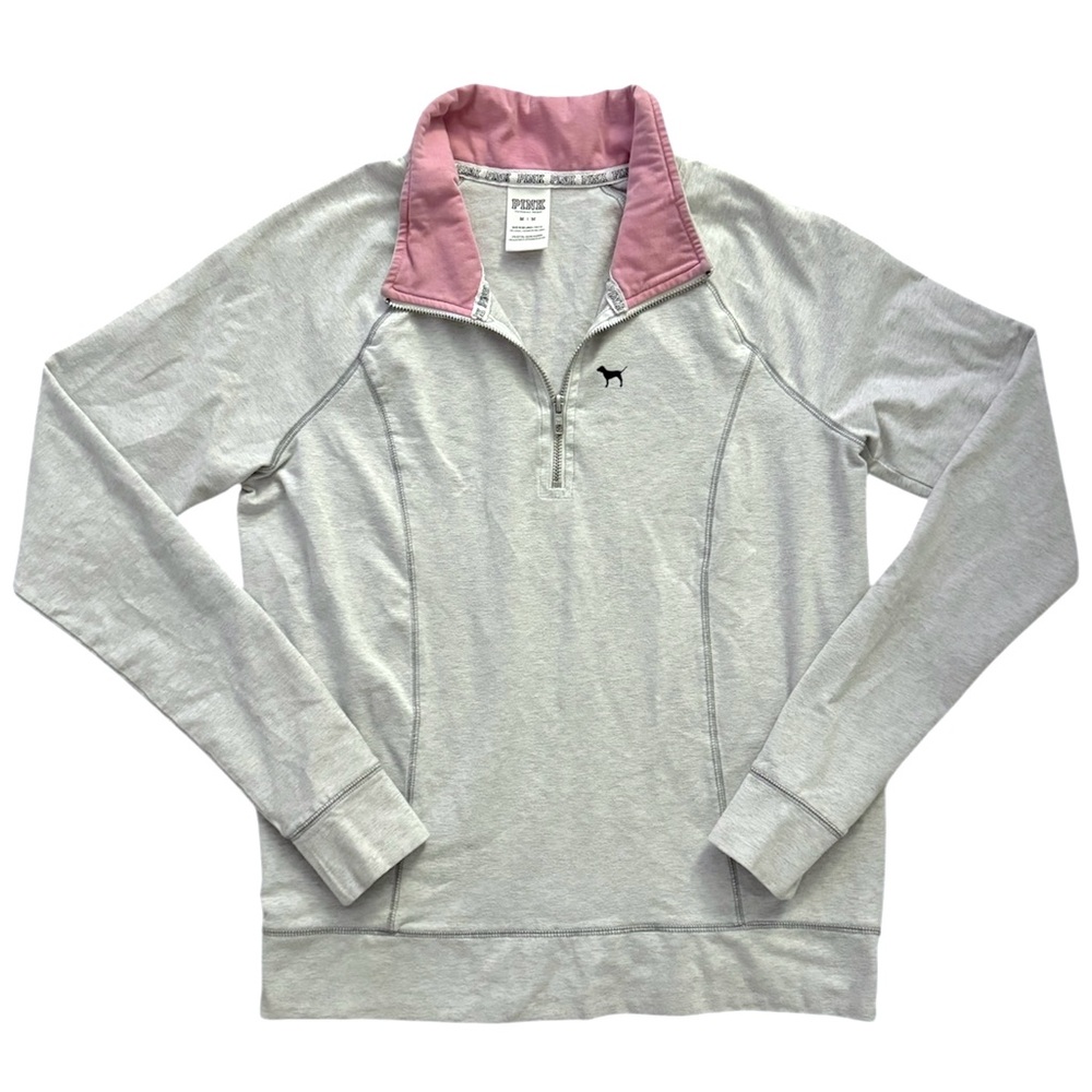 PINK Victoria's Secret‎ Quarter-Zip Sweatshirt